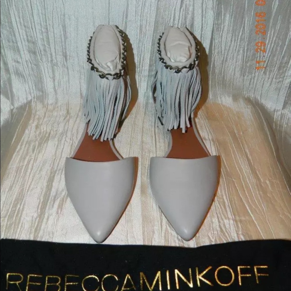 REBECCA Minkoff FAITH Putty Flats Shoes Sz 6M NEW